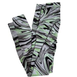 Lululemon Women’s Swift Speed HR Paint Glide Warp leggings green and gray size 0